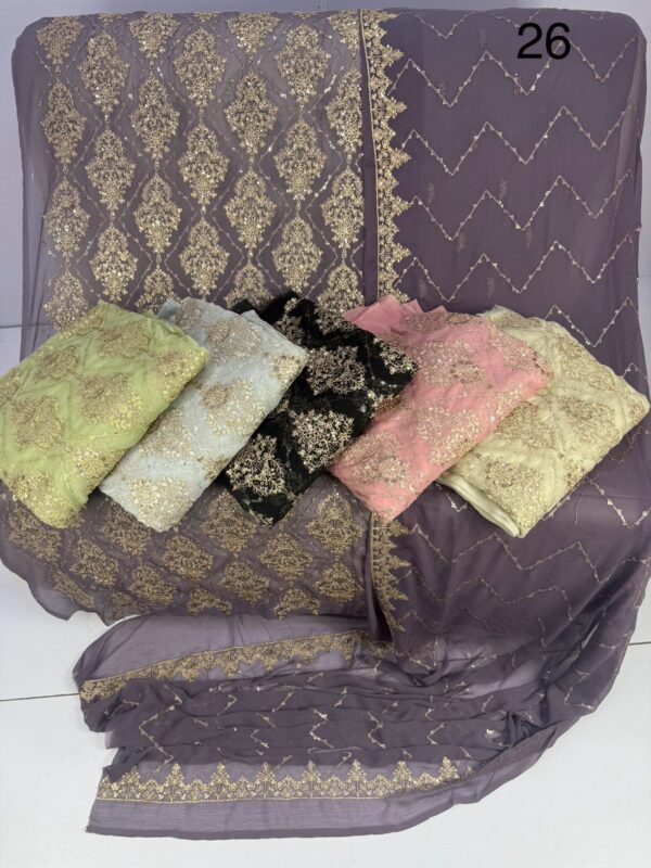 Embroidered sohni dharti chiffon-1