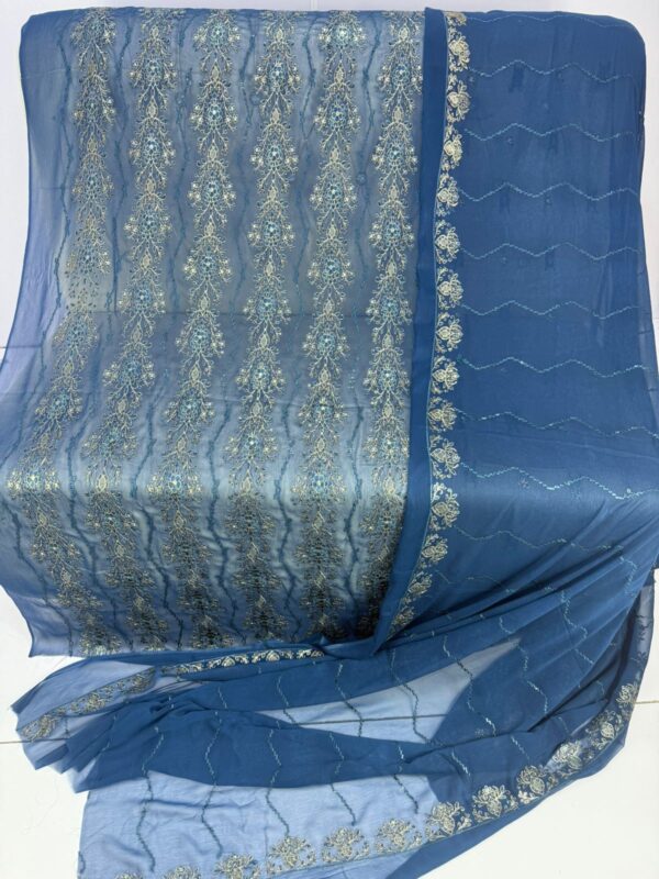 Embroidered sohni dharti chiffon-14