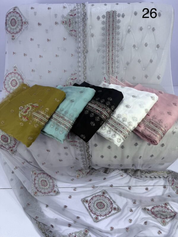 Embroidered sohni dharti chiffon-20
