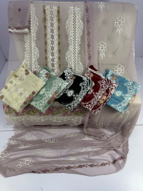 Embroidered sohni dharti chiffon-23