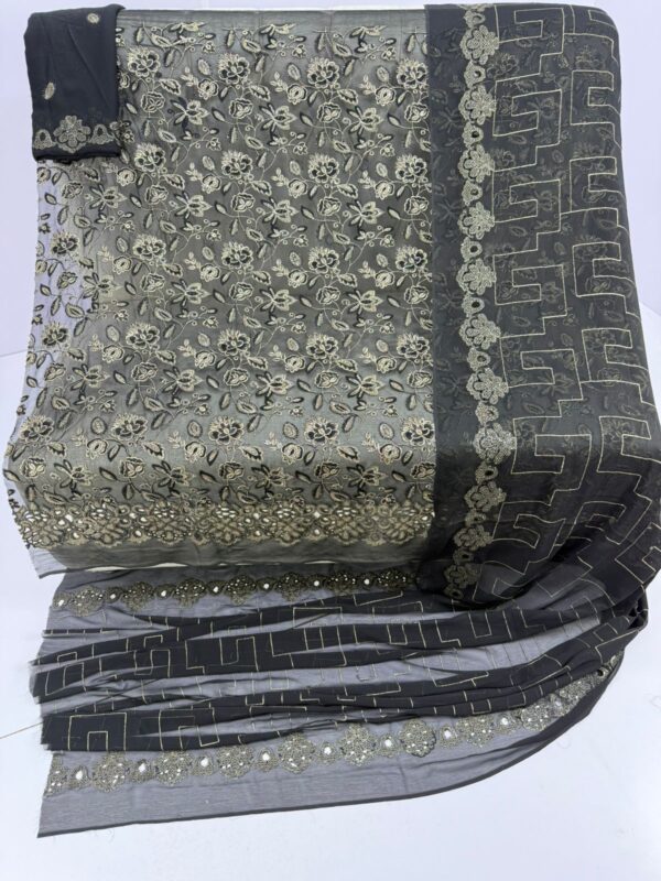 Embroidered sohni dharti chiffon-36