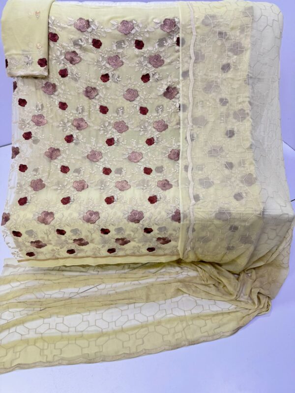 Embroidered sohni dharti chiffon-40