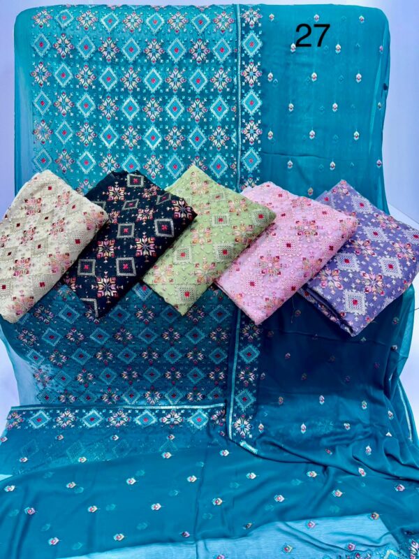 Embroidered sohni dharti chiffon SE-57