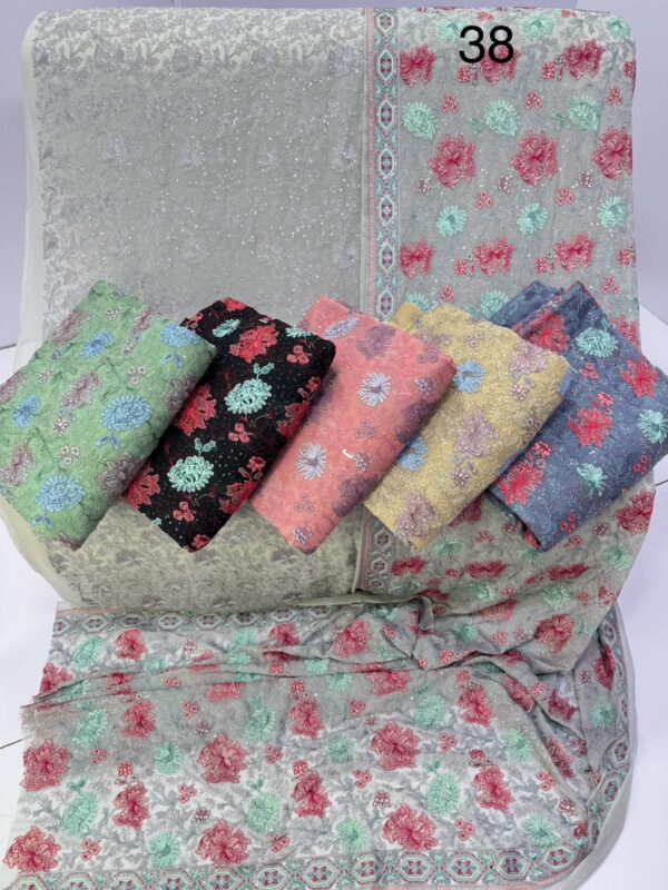 Embroidered sohni dharti chiffon SE-59